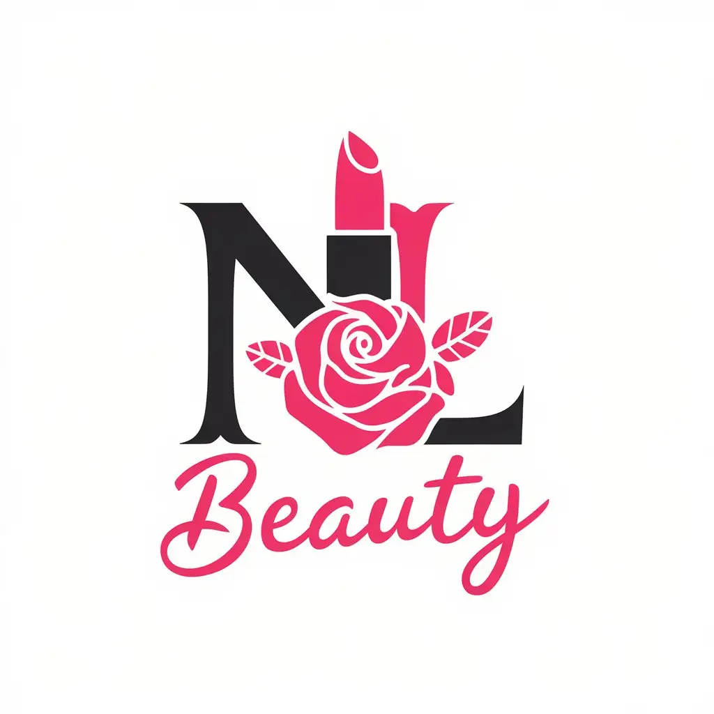 LOGO-Design-For-NL-Beauty-Vector-Logo-with-Clear-Background