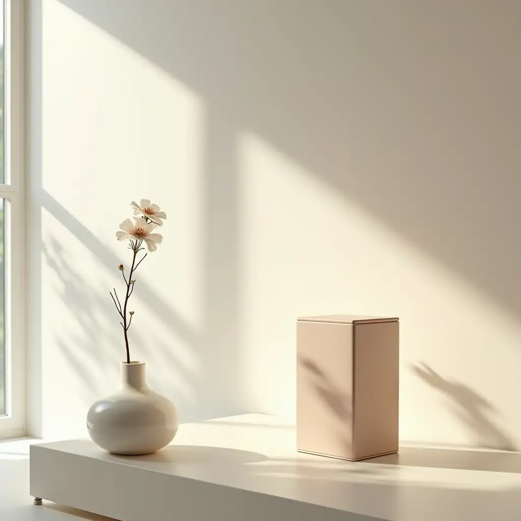 Minimalist-Modern-Packaging-Box-with-Elegant-Vase-and-Natural-Lighting