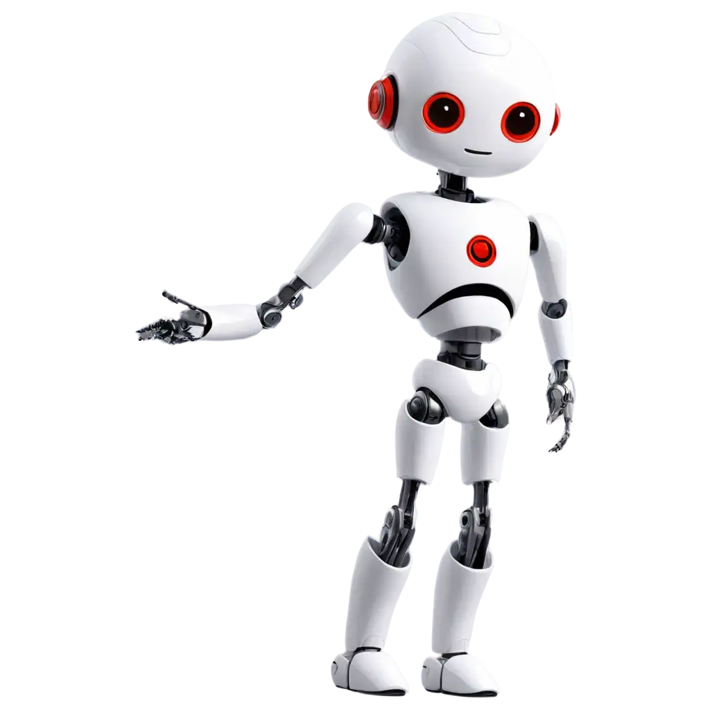 Minimalistic-Robot-PNG-Image-with-Red-Line-Art-Perfect-for-Technology-and-Branding