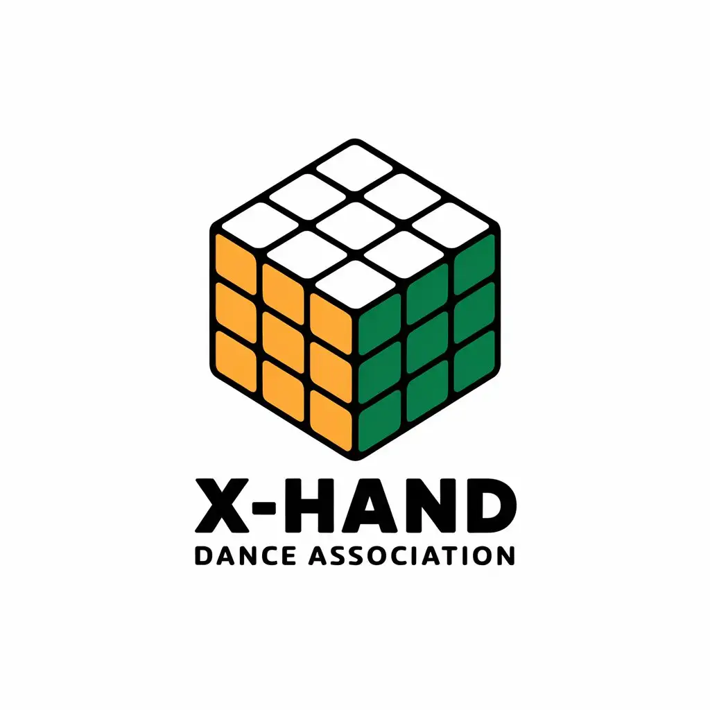 LOGO-Design-for-XHand-Dance-Association-Rubiks-Cube-Vibrant-Colors-and-Dance-Energy