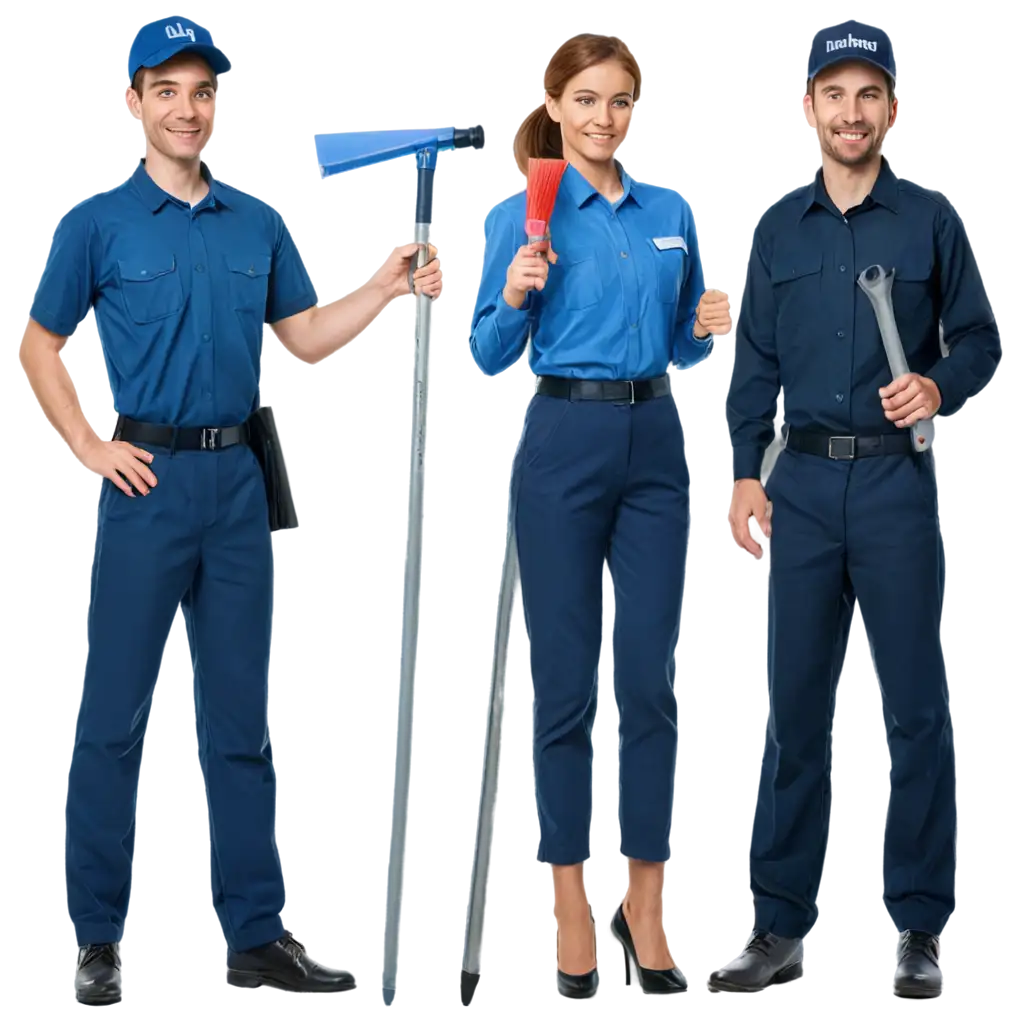 Professional-PNG-Image-of-Security-Guard-Cleaning-Service-and-Office-Girl-with-Work-Tools-for-LinkedIn-Cover-Design