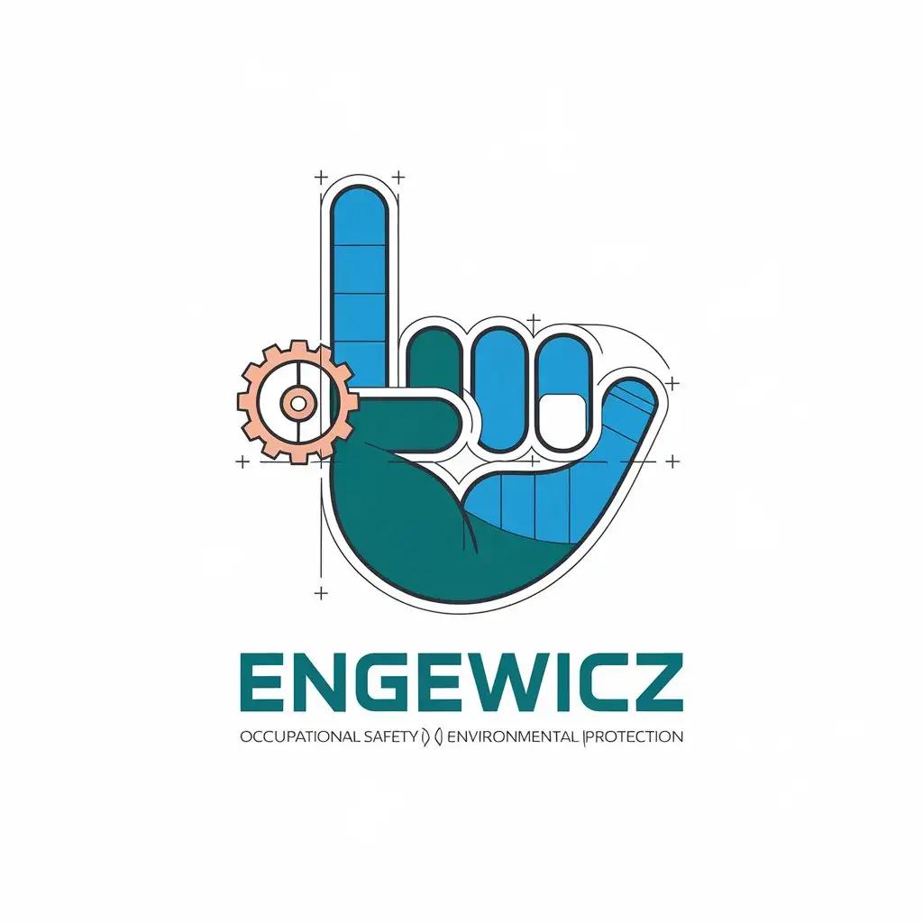 LOGO-Design-for-Engewicz-Chemical-Engineering-Safety-Expertise-with-Gears-and-PPE