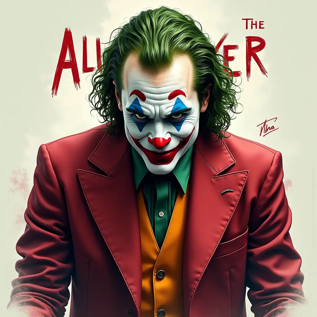 Joker with writing and ALI logo