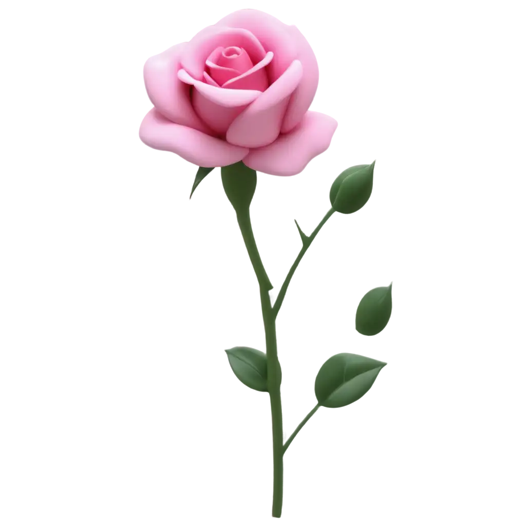 3D-Pink-Rose-Flower-PNG-HighQuality-Transparent-Image-for-Various-Applications