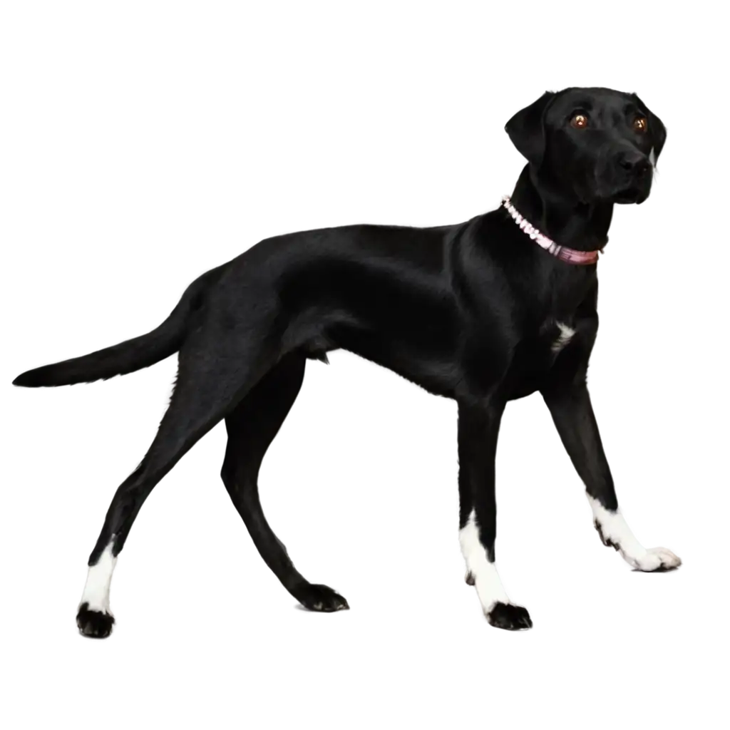 PNG-Image-of-Black-Labrador-with-Slender-Build-and-White-Markings