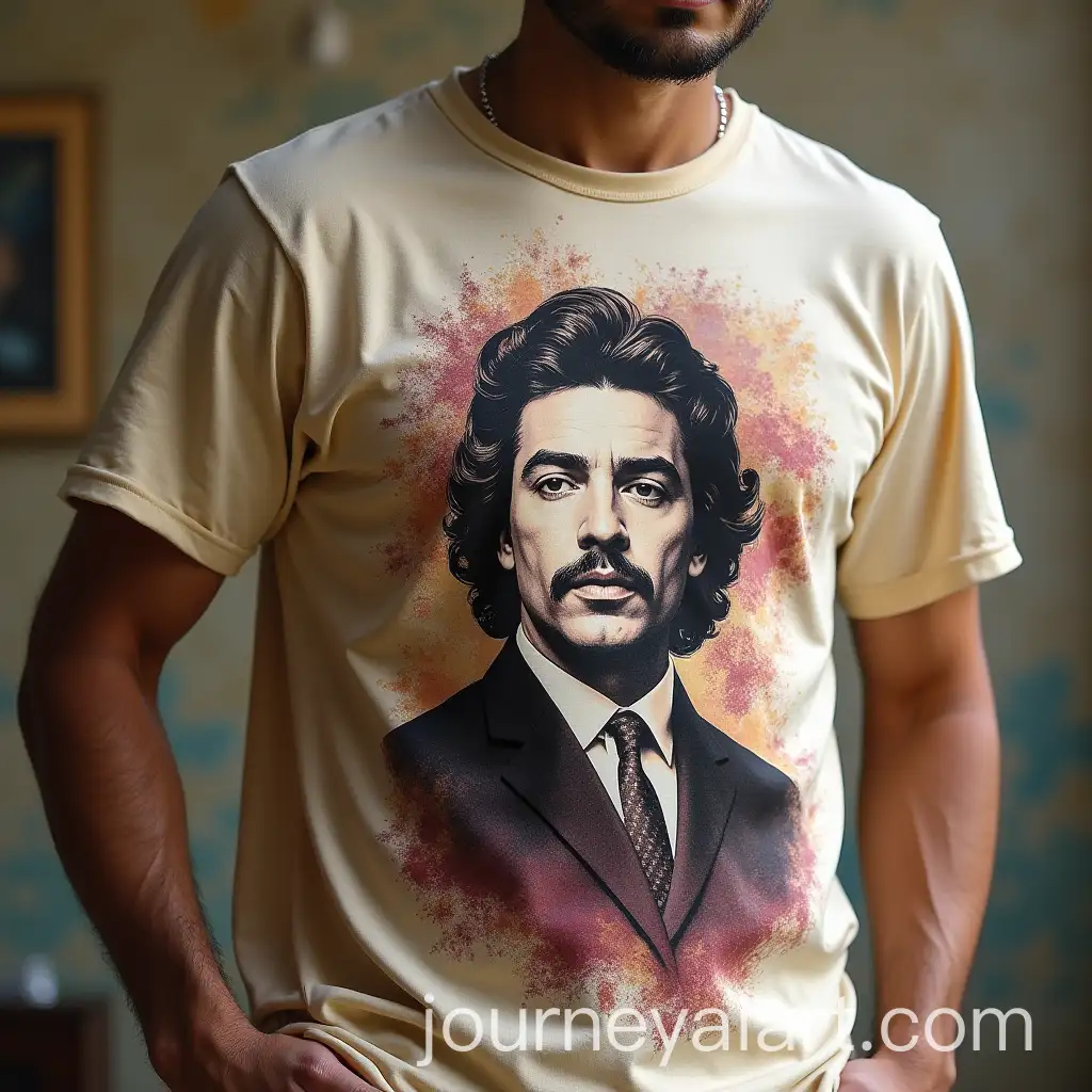 Realistic-Retro-TShirt-Design-Featuring-a-Famous-Person