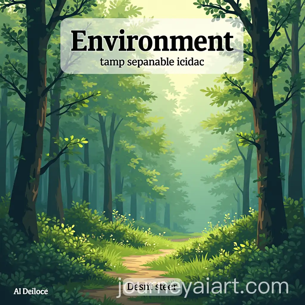 Environment-AI-Science-Book-Cover-Forest-Image-with-Polygon-Title-Background