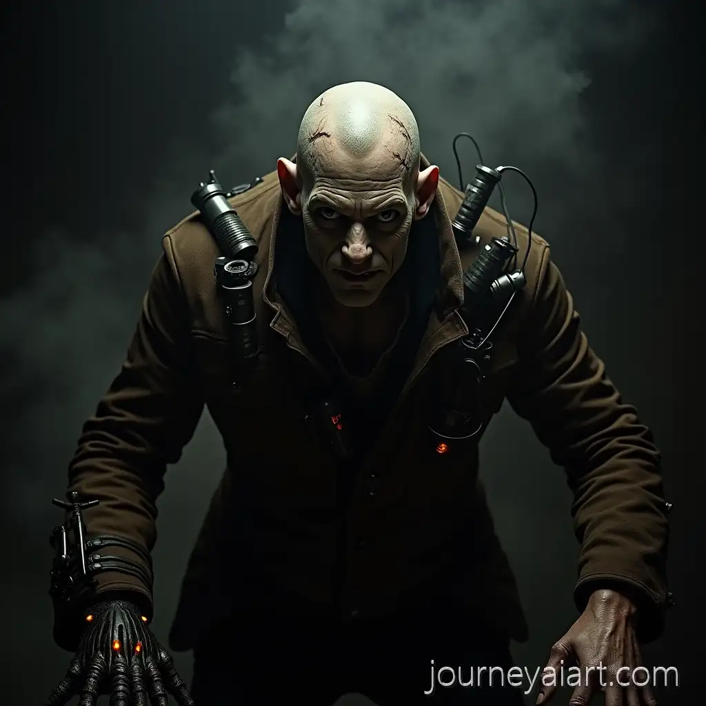 MenFear-toxin-characteracing-Character-with-Fear-Toxin-and-Glowing-Claw-Glove-in-Smoky-Setting