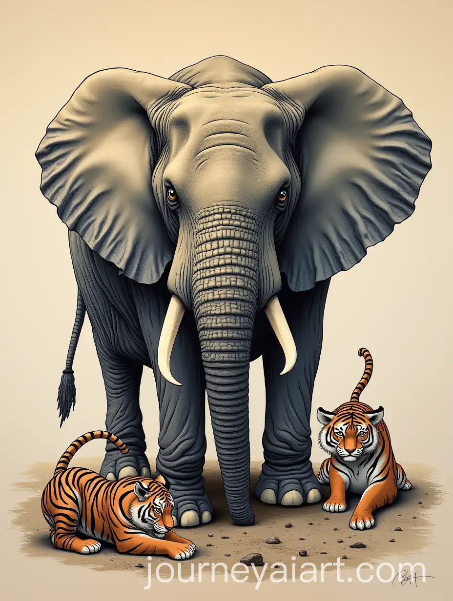 Surreal-Art-Tigers-in-the-Style-of-Dali