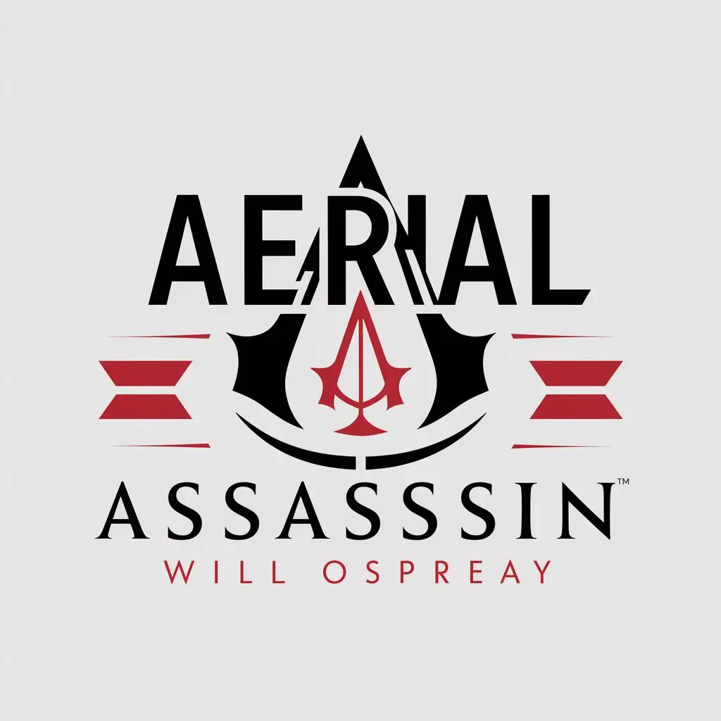 LOGO Design for Aerial Assassin Vector Design with Assassins Creed Theme