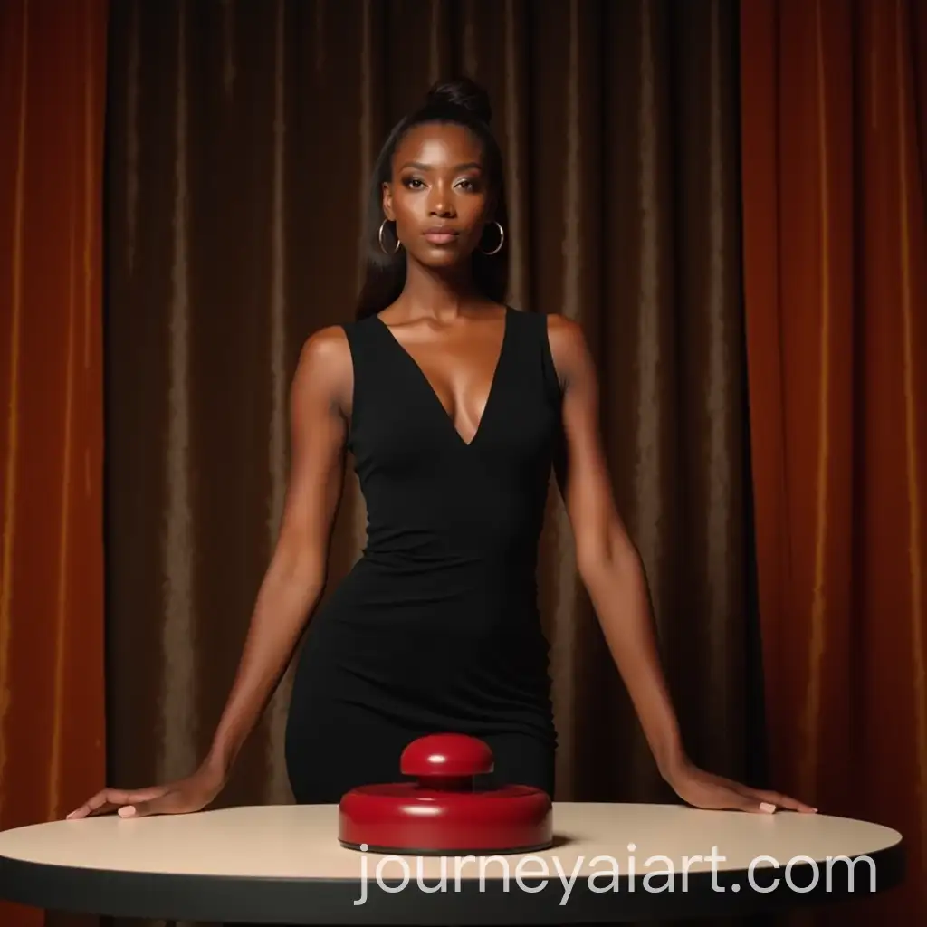 Confident-Black-Woman-in-Modern-Studio-withAI-Image-Prompt-Expansion-Red-Buzzer