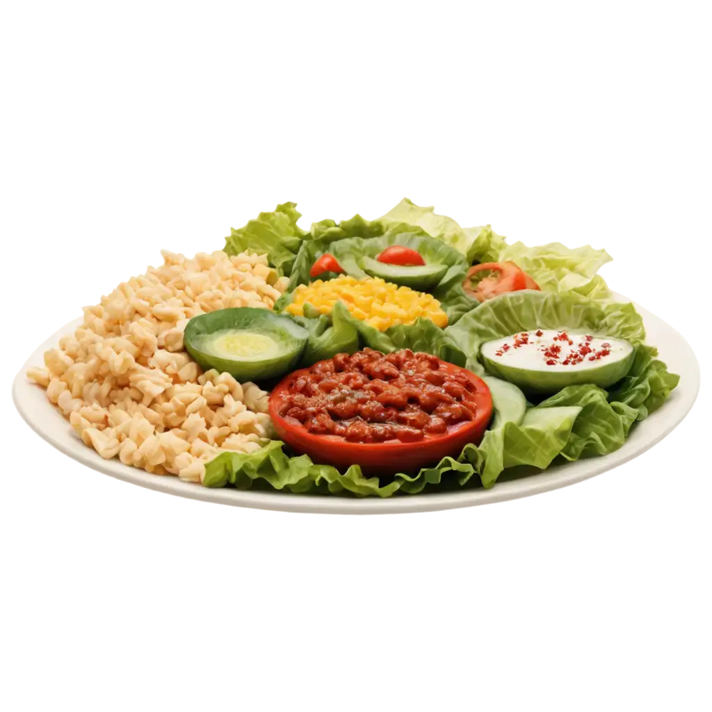 Cartoonish-Food-Plate-PNG-Image-for-Creative-Uses