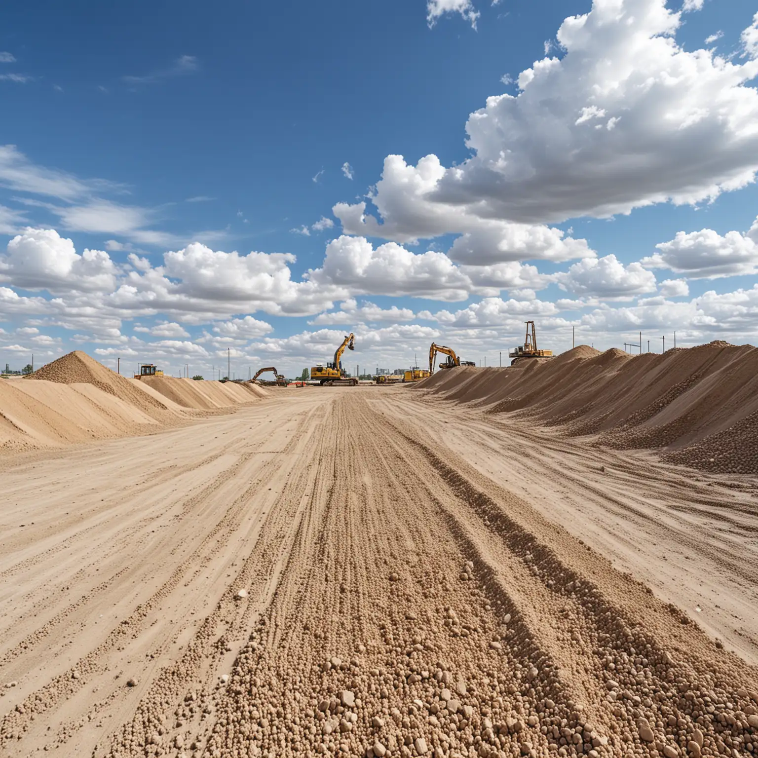 Construction-Site-with-Sandy-Soil-and-Blue-Sky