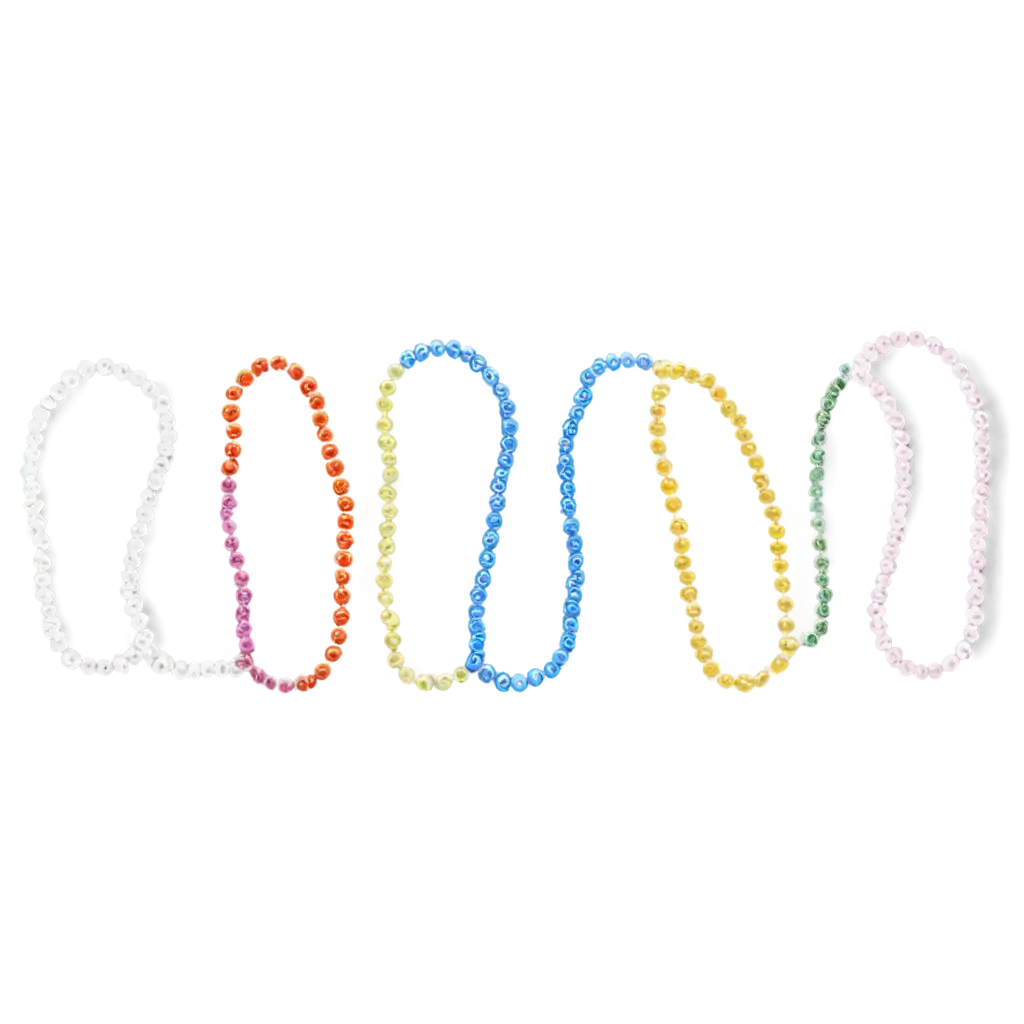 wide children beads on a string , in one line