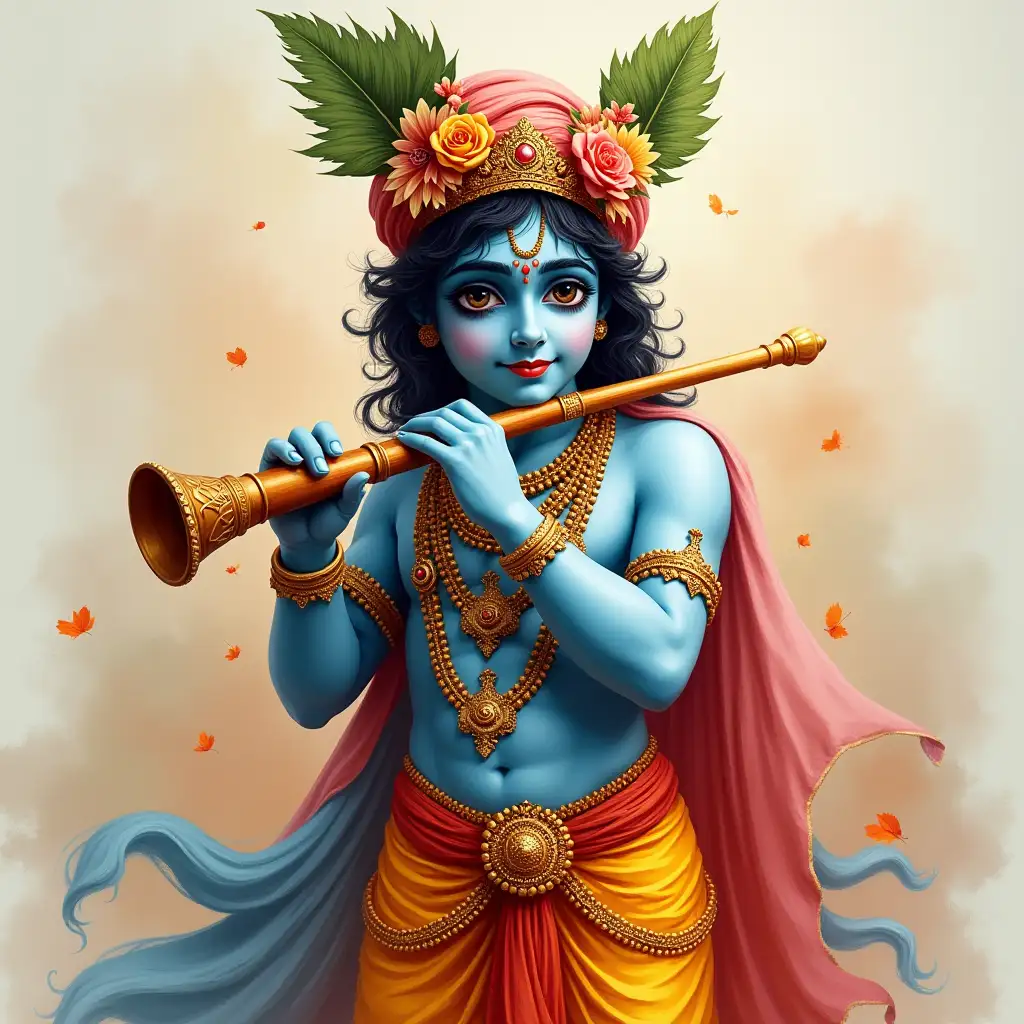 Lord Krishna with flute