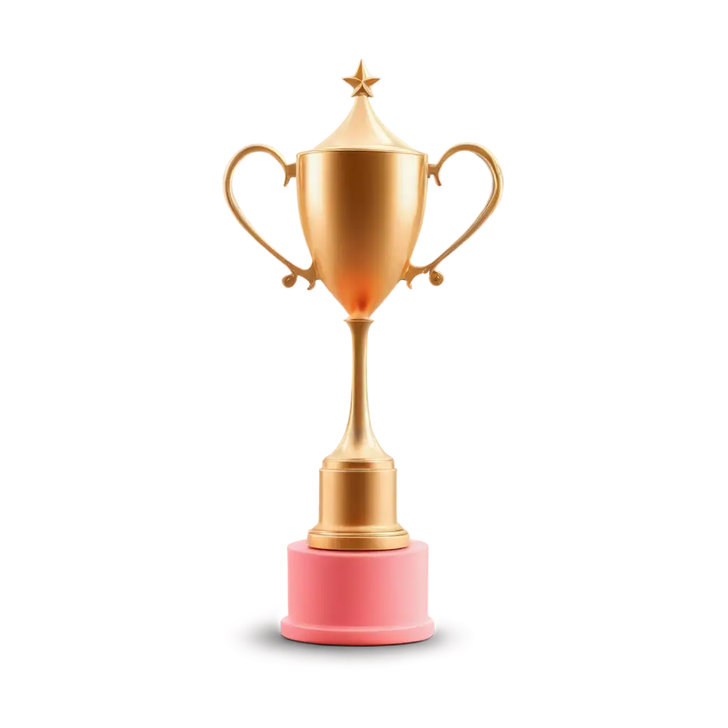 Whimsical-Golden-Trophy-PNG-Image-Celebratory-Contrast-on-Pink-Podium