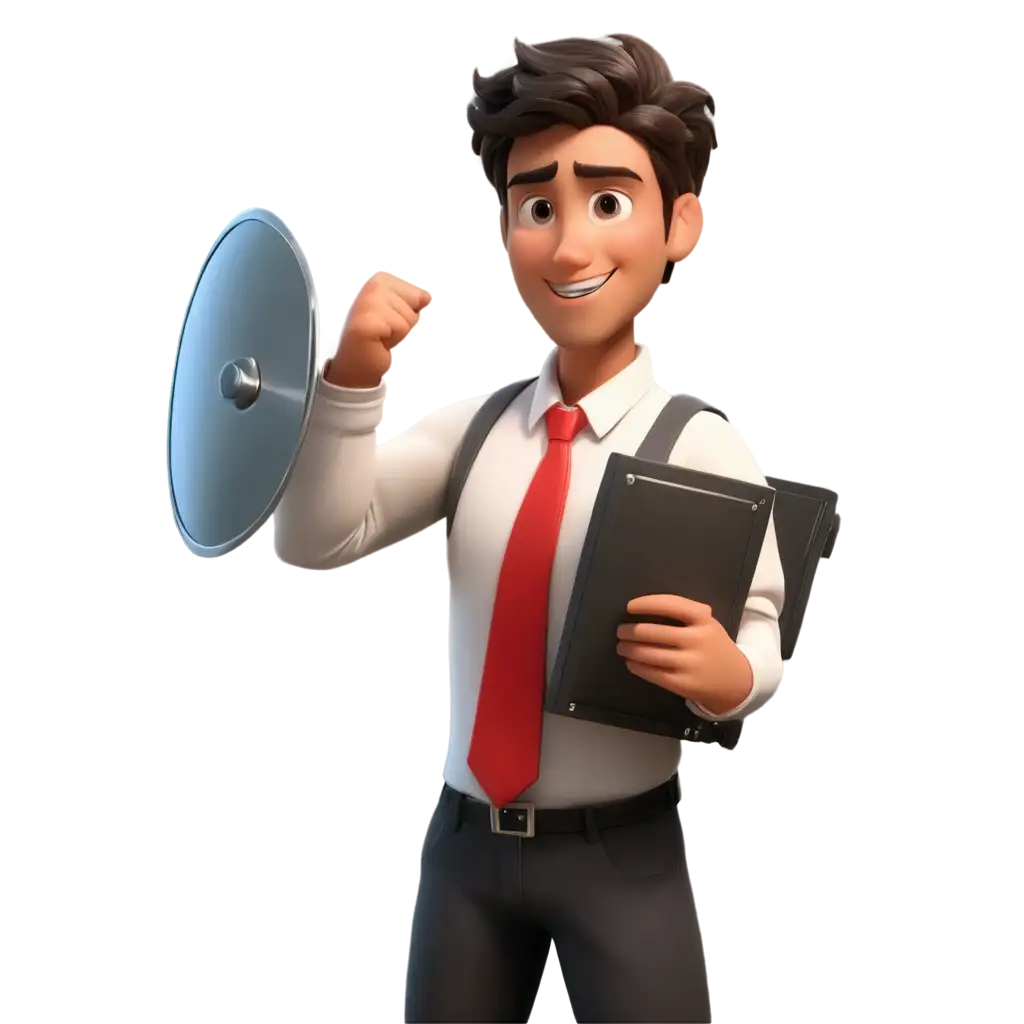 Dynamic-Office-Employee-with-Shield-PNG-Image-for-Modern-Business-Illustrations