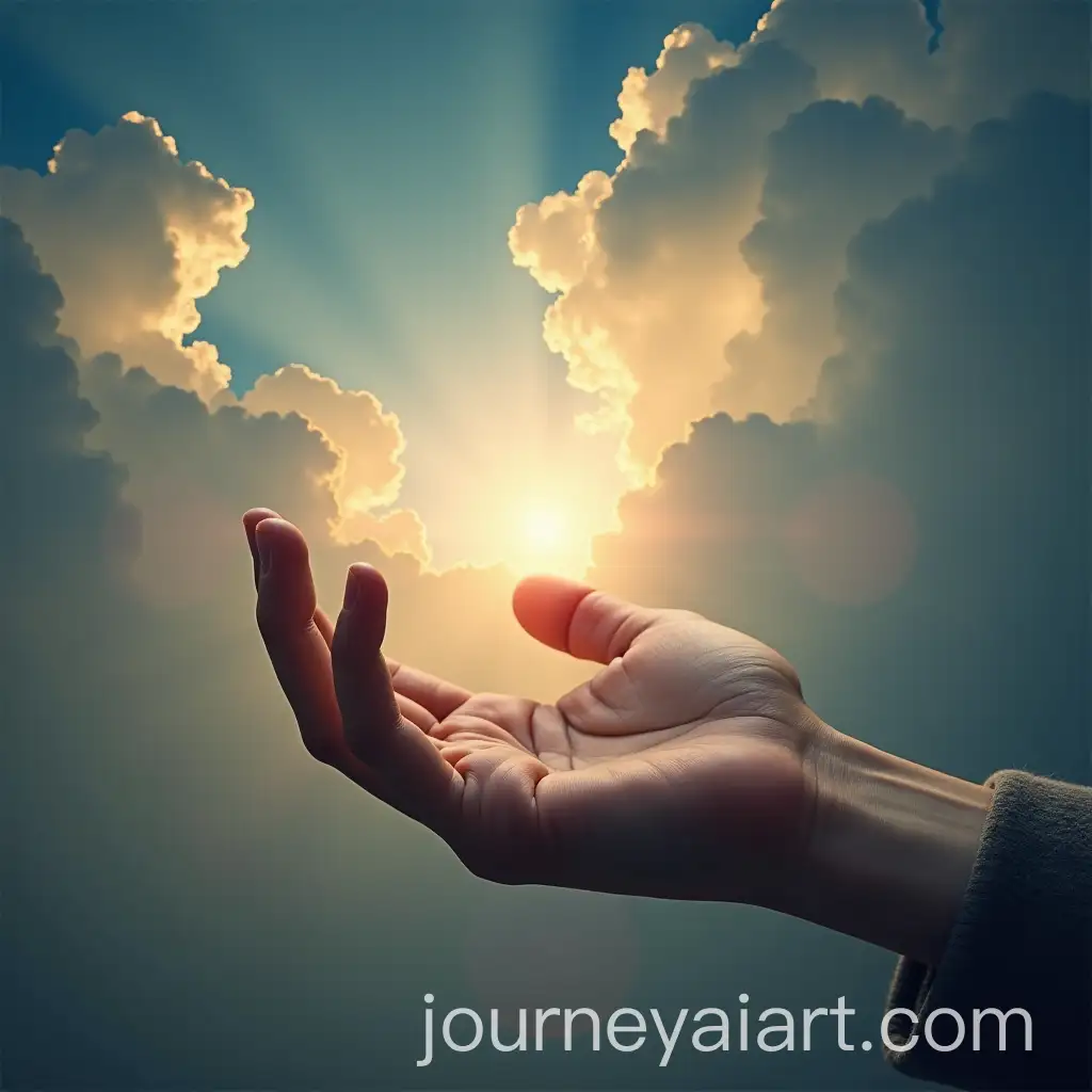 Divine-Hand-Descending-from-the-Sky-as-Protection