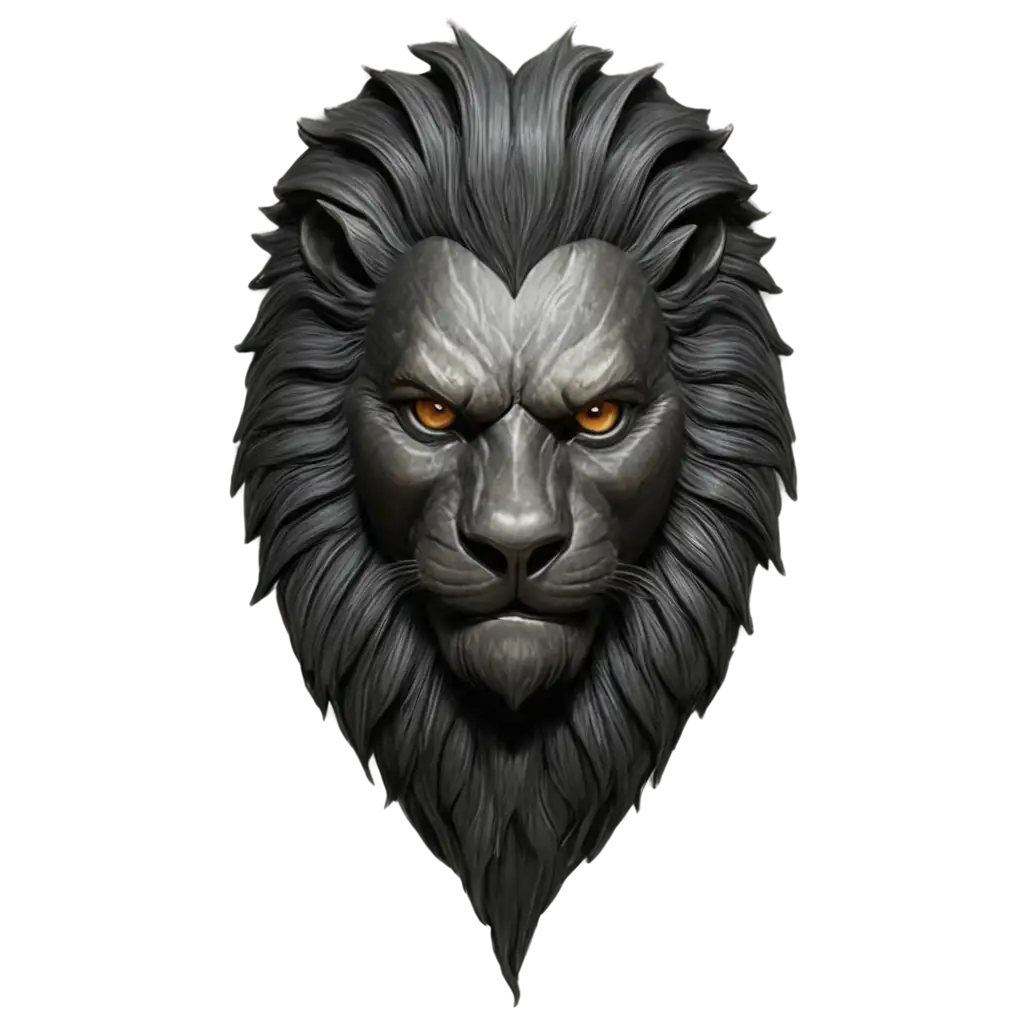 The-Mask-of-the-Black-Lion-PNG-Captivating-Artwork-for-Digital-and-Print-Media