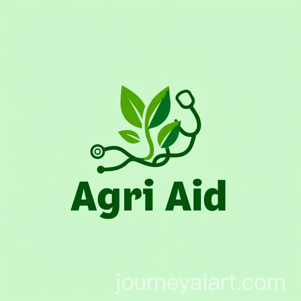Creative-Logo-Design-for-Agri-Aid-Green-Plant-and-Stethoscope-Fusion