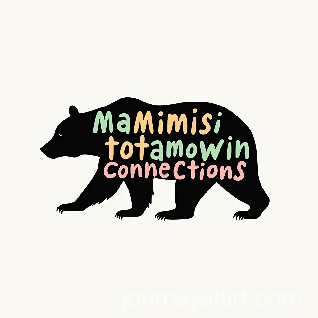 Bear-Outline-with-Mamisitotamowin-Connections-Logo-Design
