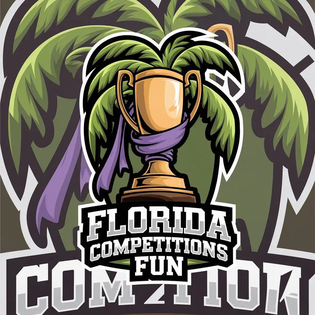 LOGO Design for Florida Competitions Fun Vector Design with Bold Text and Modern Symbolism