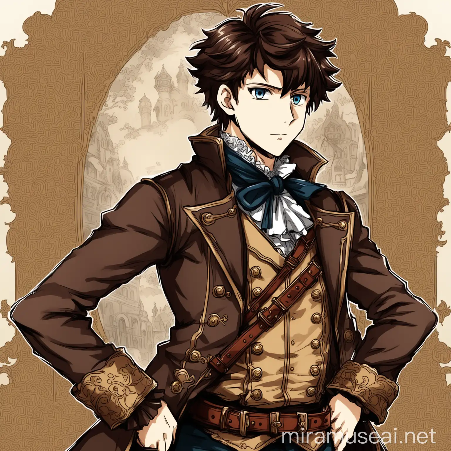 Victorian Boy Adventurer in Anime Style Costume