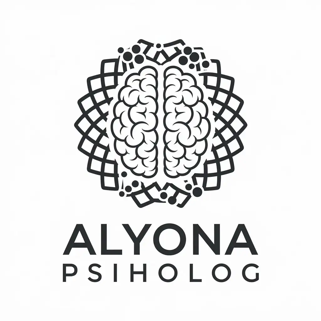 LOGO Design for Alyona Psiholog Brain Symbol with Health Theme for Medical Dental Industry