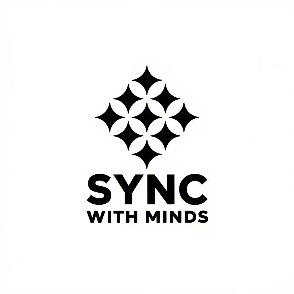 LOGO Design for Sync with Minds Stars Symbol with Modern Touch for the Internet Industry