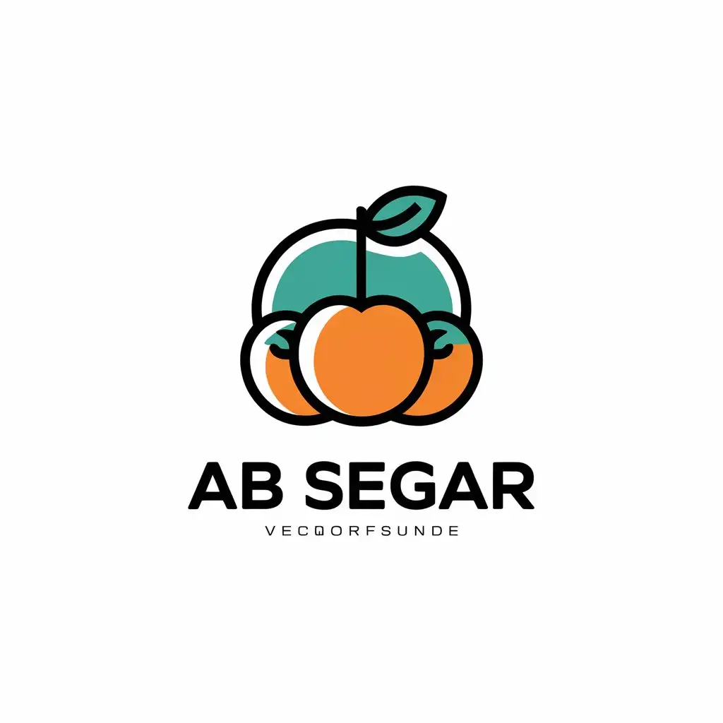 LOGO Design For AB Segar Simple and Elegant Fruitthemed Vector Logo