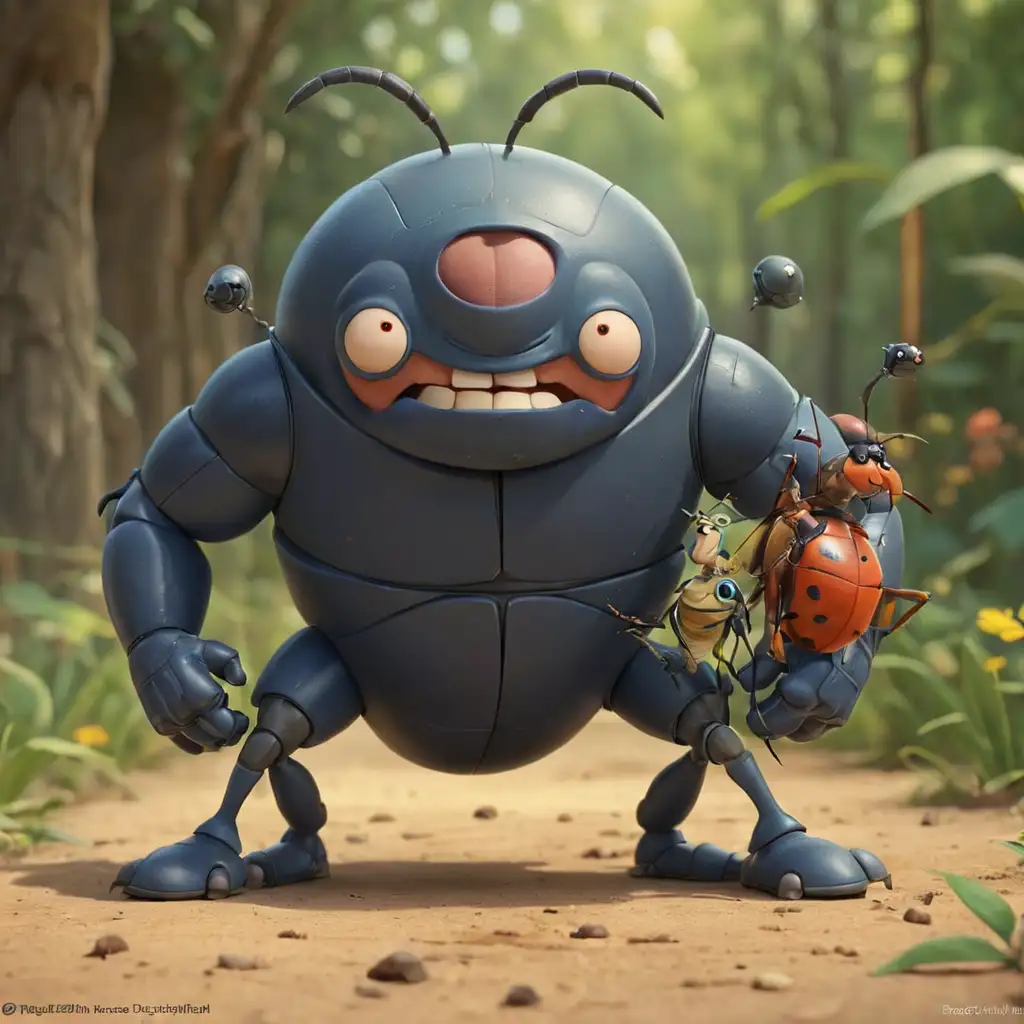 Big Beetle Bodyguard in a Bugs Life