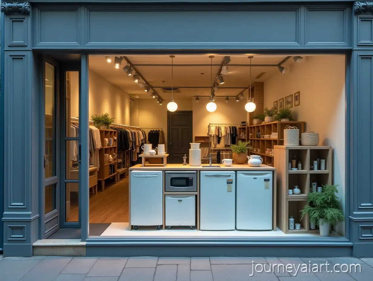 Appliance-Store-Window-Display-Featuring-Modern-Kitchen-Appliances