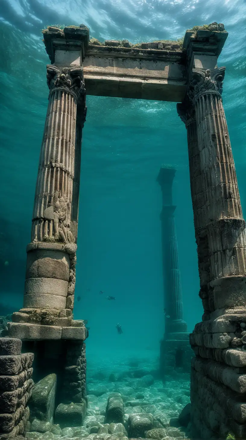 Submerged Ruins of Baiae Haunting Testimony to Roman Grandeur