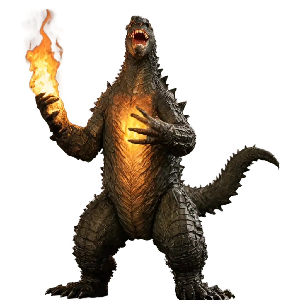 HighQuality-PNG-Image-of-Godzilla-Breathing-Fire-at-a-Giant-Monster-Stunning-Detail-and-Clarity