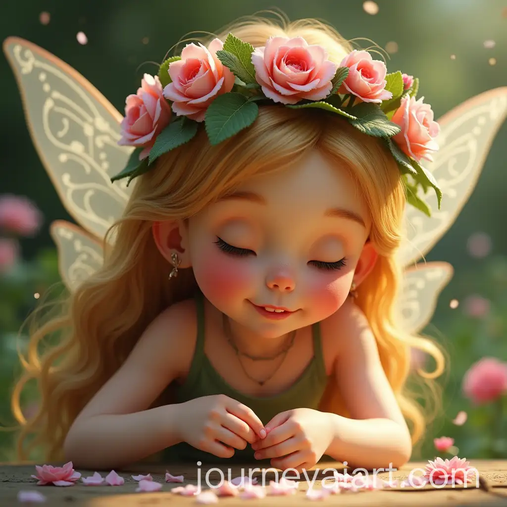 Fairy-Creating-a-Delicate-Flower-Crown