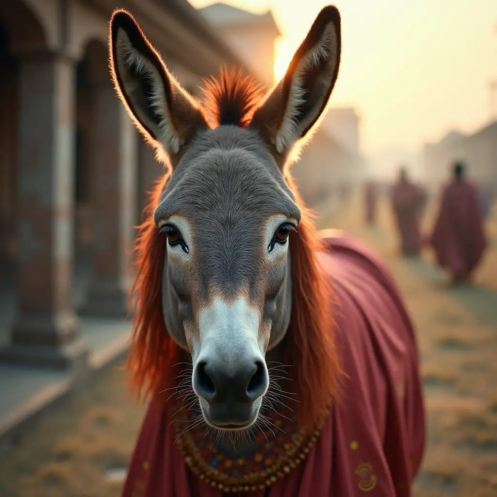 A donkey with the Shiie religion