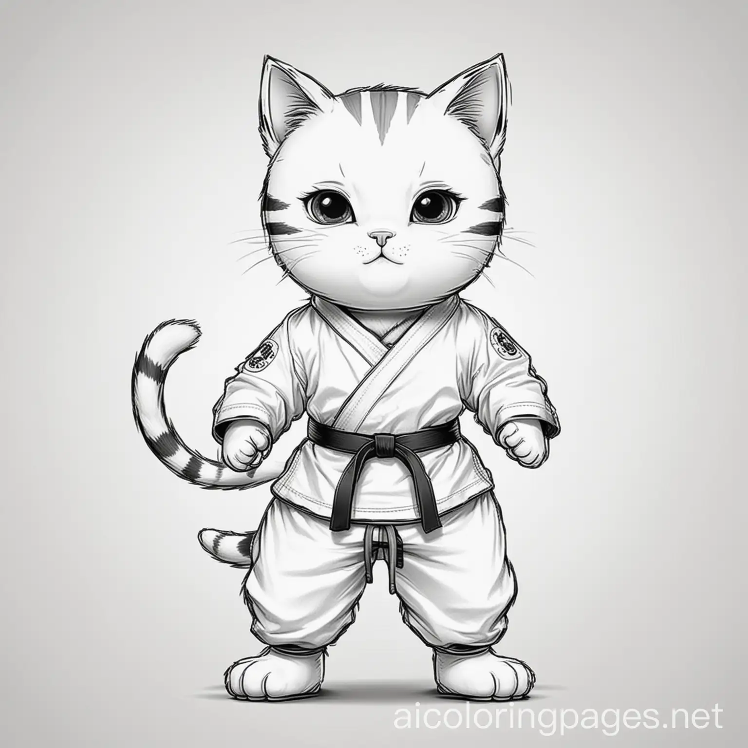 Karate-Cat-Coloring-Page-for-Kids