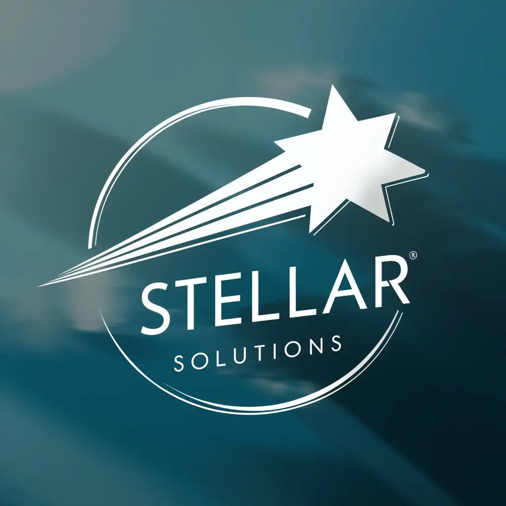 LOGO Design for Stellar Solutions Shooting Star Representing Innovation Excellence