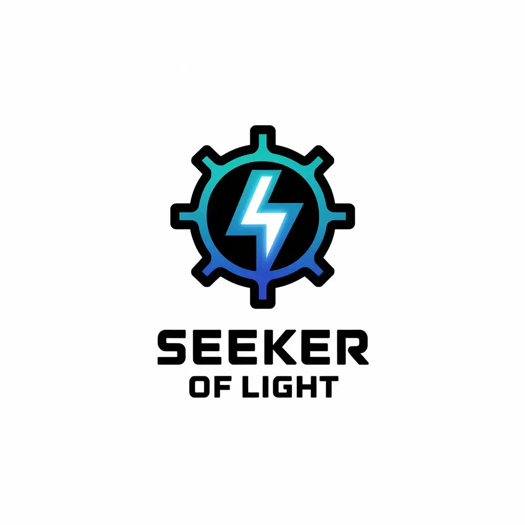 LOGO Design for Seeker of Light Energy Saving Theme with Blue and Moderate Tones for Technology Industry