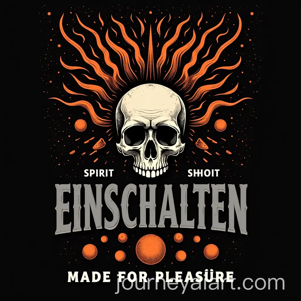 Retro-Abstract-Horror-Art-with-Skull-and-Psychedelic-Elements