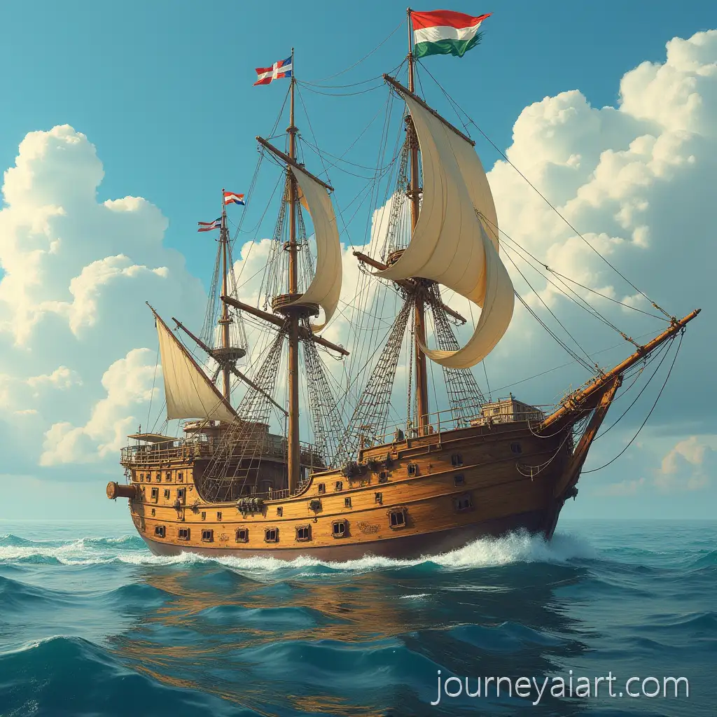 Modern-Klabauterfrau-Clattering-on-a-Ship-at-Sea-with-Playful-Nautical-Vibes