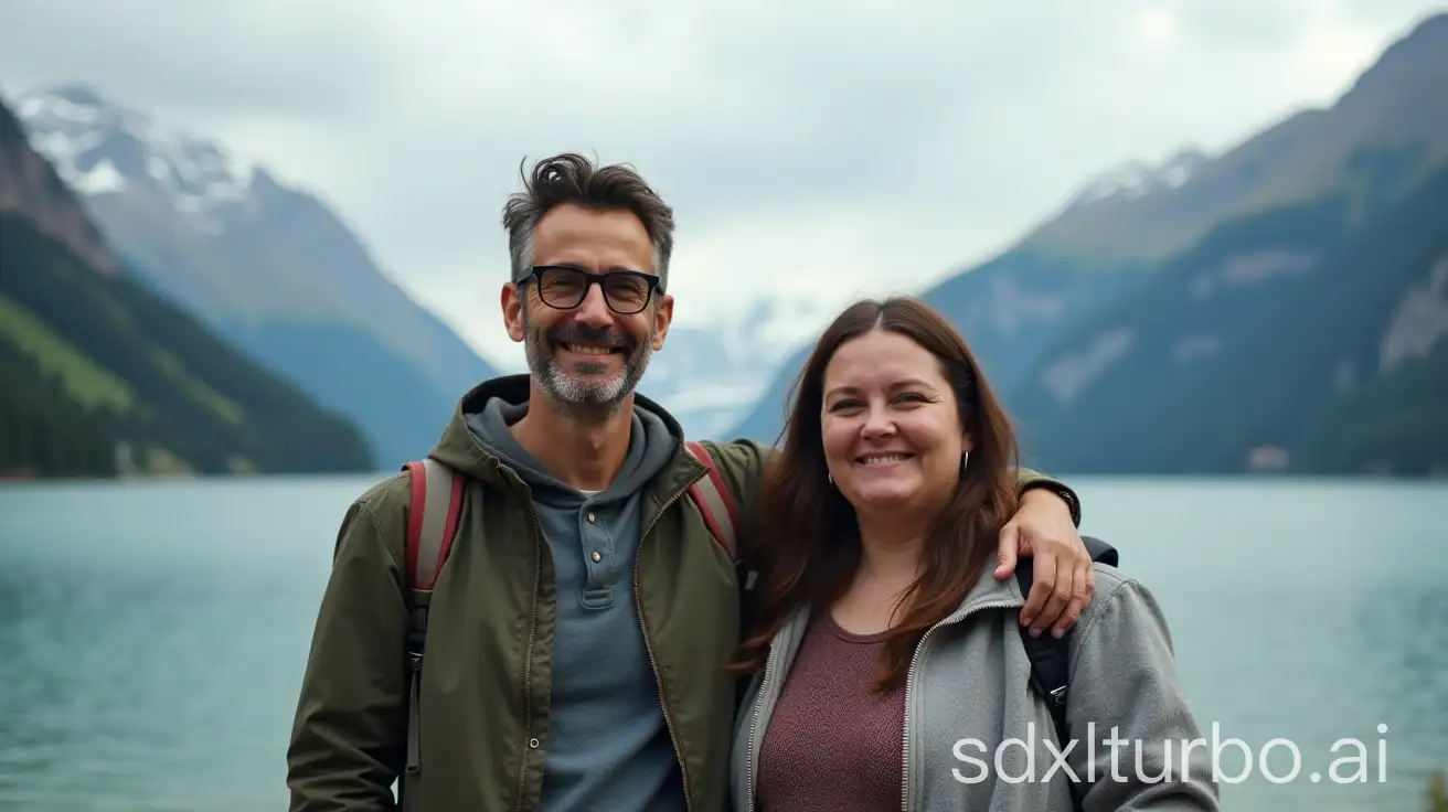 American-Couple-Enjoying-Nature-by-a-Scenic-Lake-and-Mountain