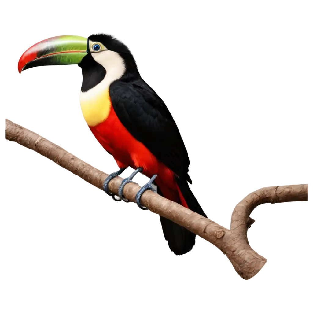 HighFidelity-Photorealistic-PNG-of-a-Toucan-Bird-Sitting-in-Front-of-Camera-for-Stunning-Clarity-and-Detail