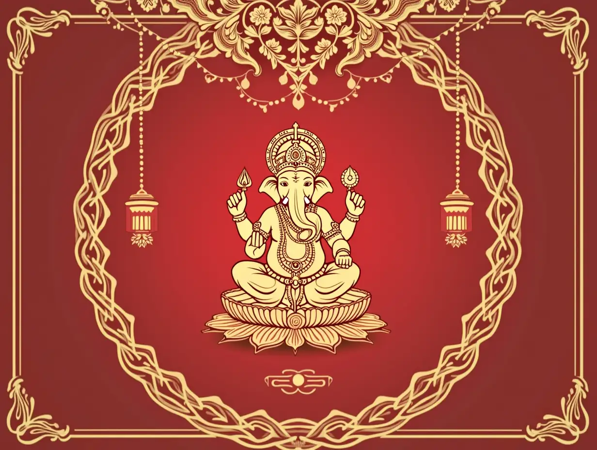 Ganpati for wedding invitation card