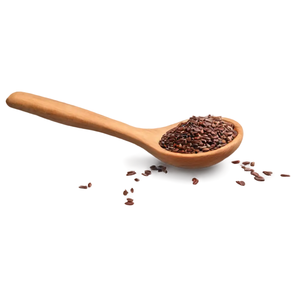 Wooden-Spoon-Inside-Flax-Seeds-PNG-Image-HighQuality-and-Versatile-for-Digital-Projects