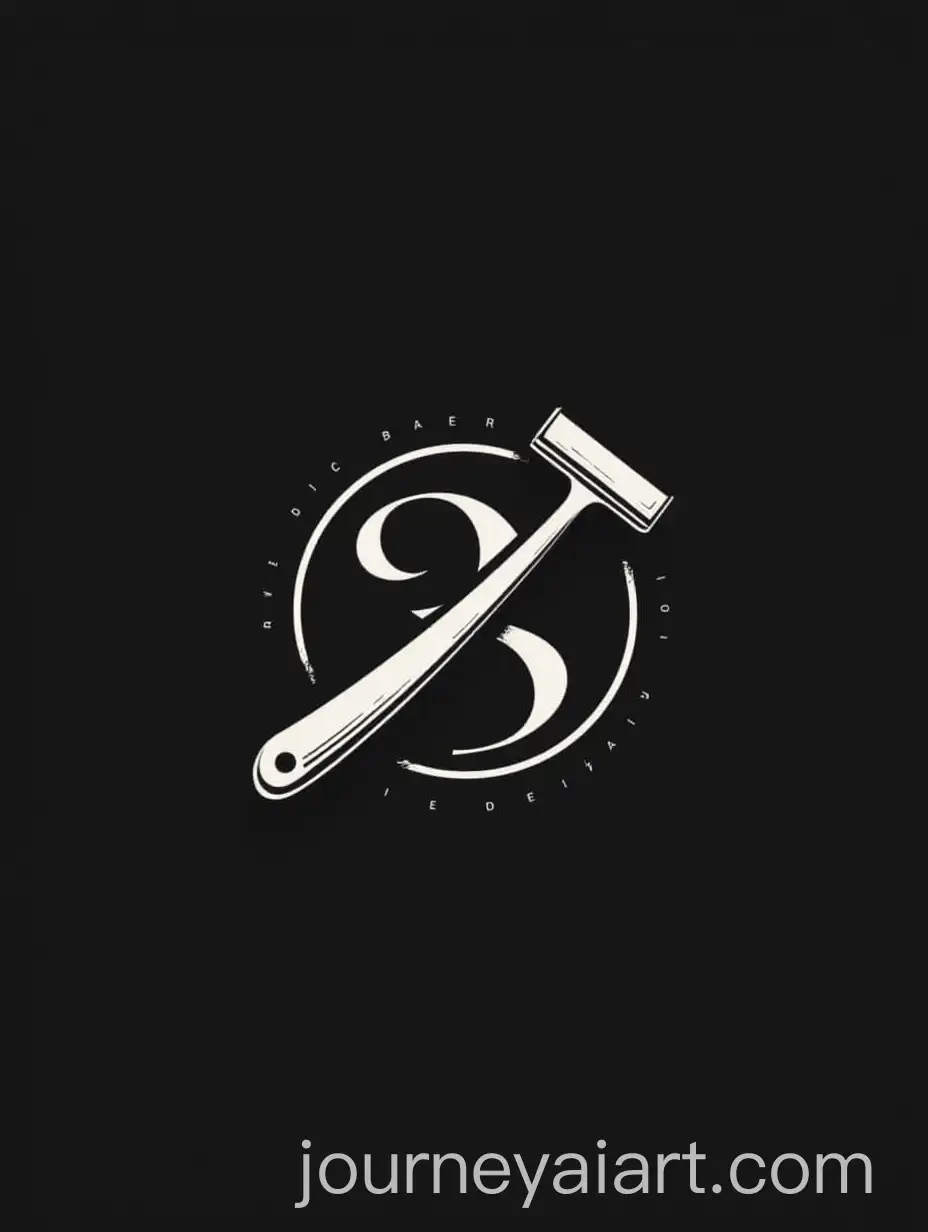 Elegant-Minimalist-Barber-Logo-with-Razor-Emblem
