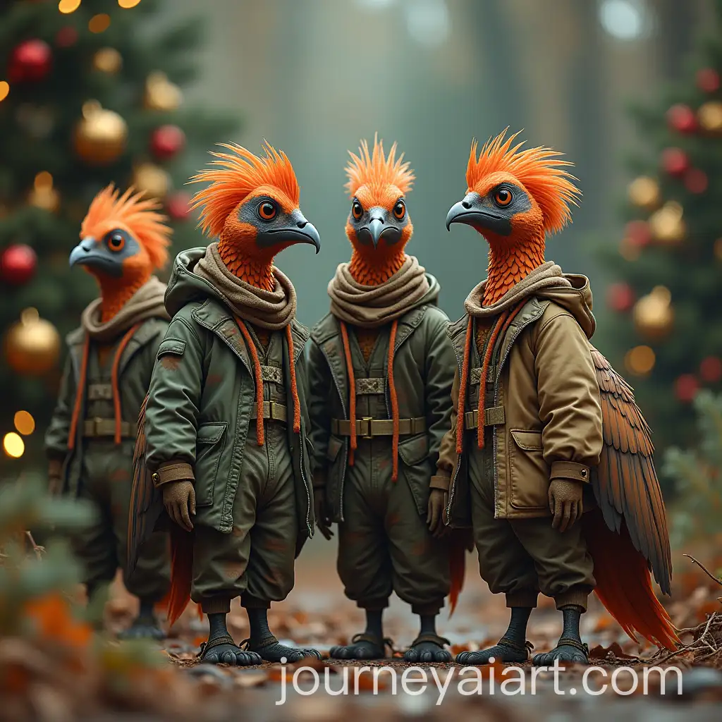 Humanoid-Phoenix-in-Camouflaged-Clothing-with-Christmas-Decorations
