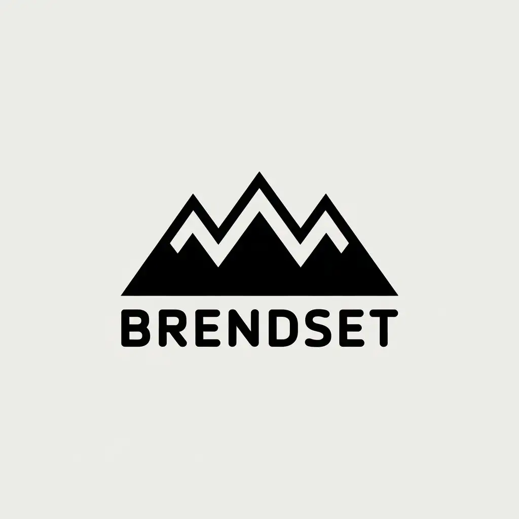 a vector logo design,with the text "BRENDSET", main symbol:Infinitely,Moderate,clear background