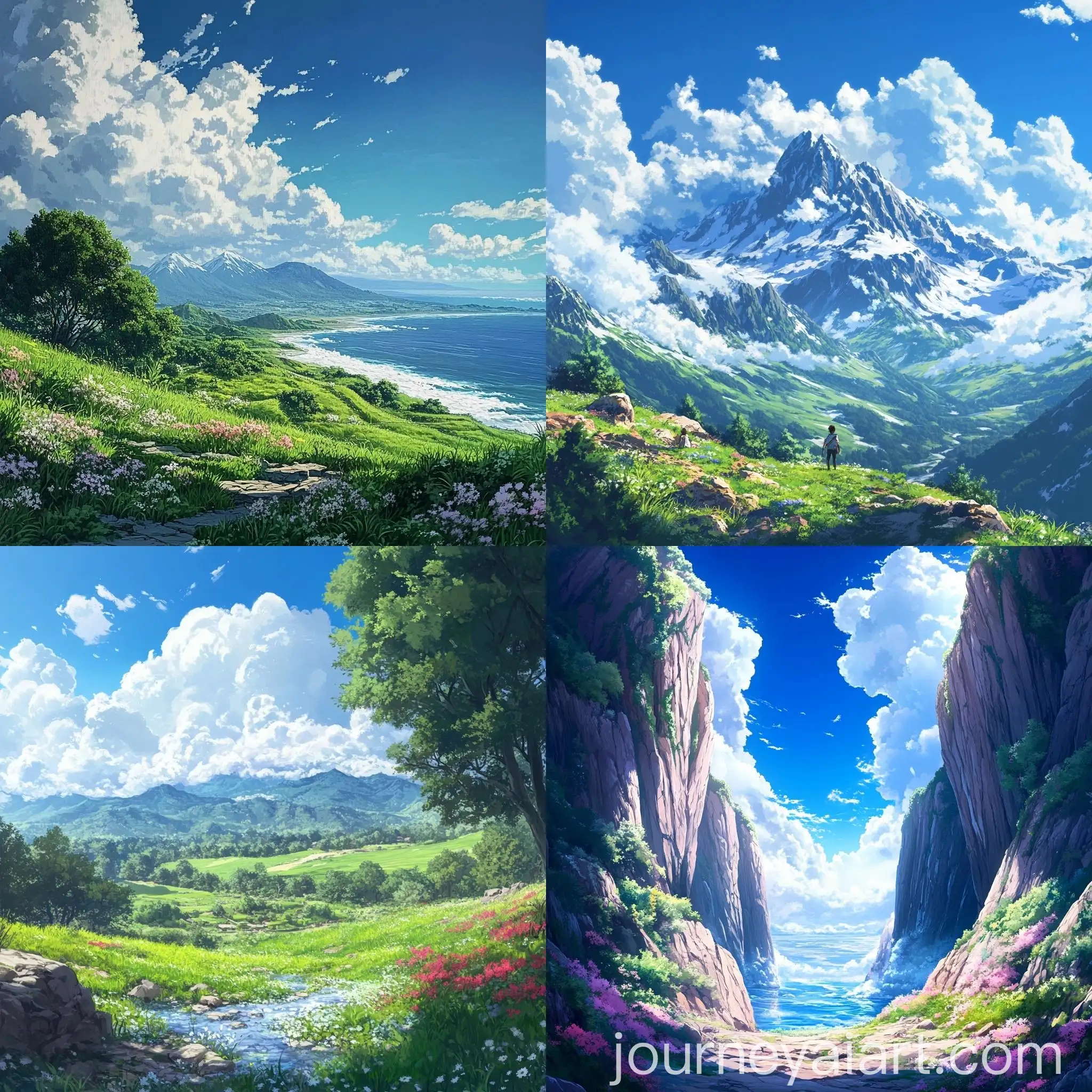 Serene-Anime-Landscape-with-Cherry-Blossoms-in-Full-Bloom