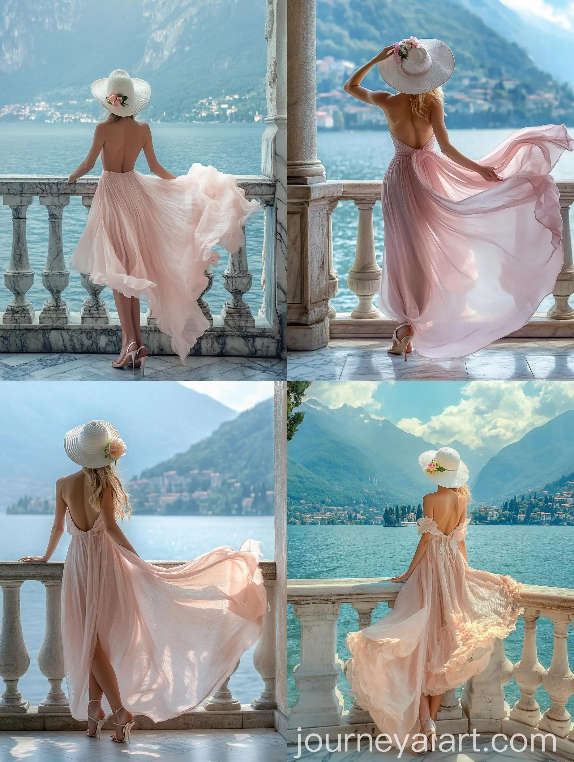 Elegant-Woman-in-Pink-Dress-at-Lake-Como-Balcony